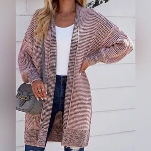 Rose Checkered Cardigan